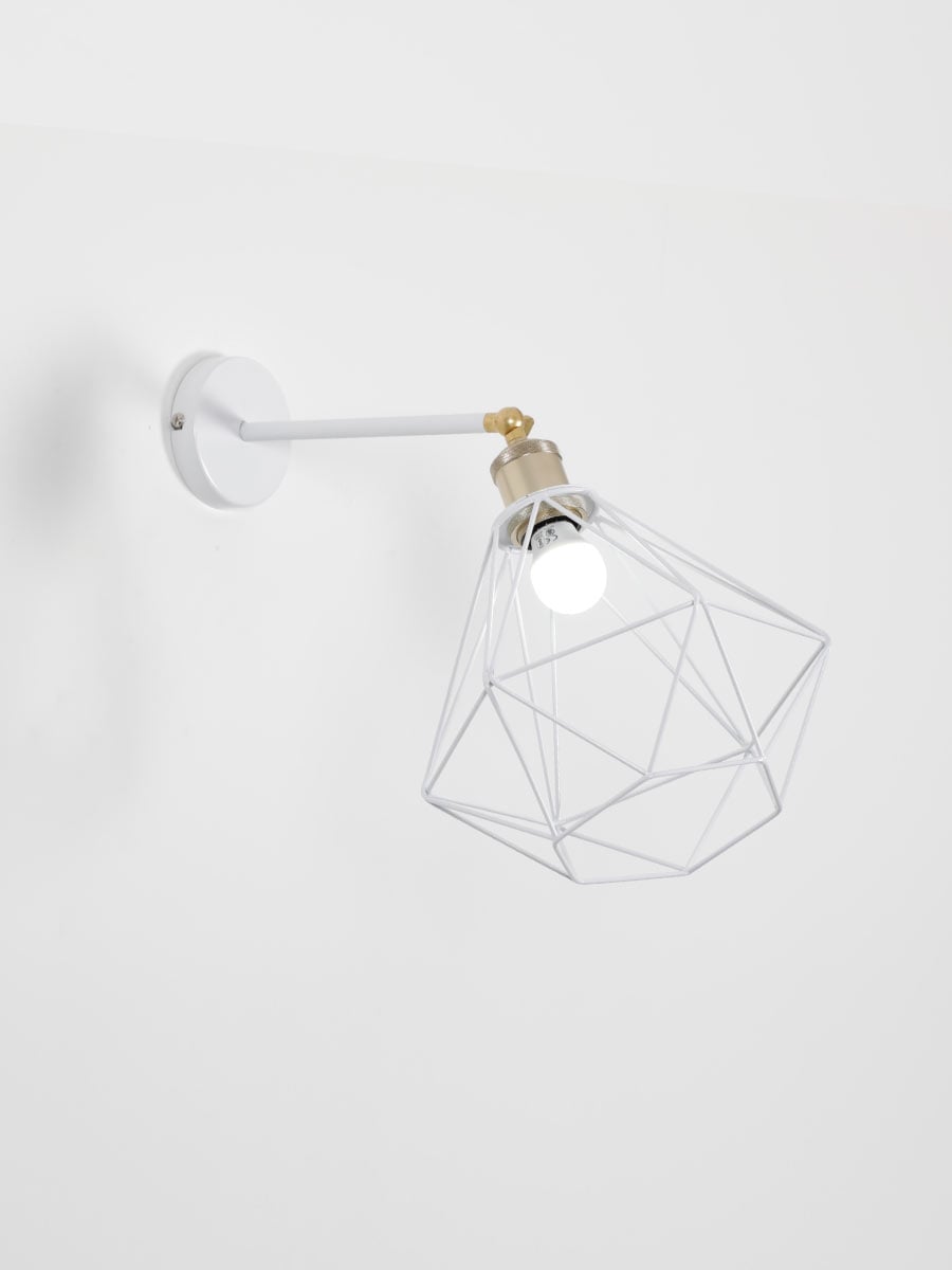 Framed wall lamp